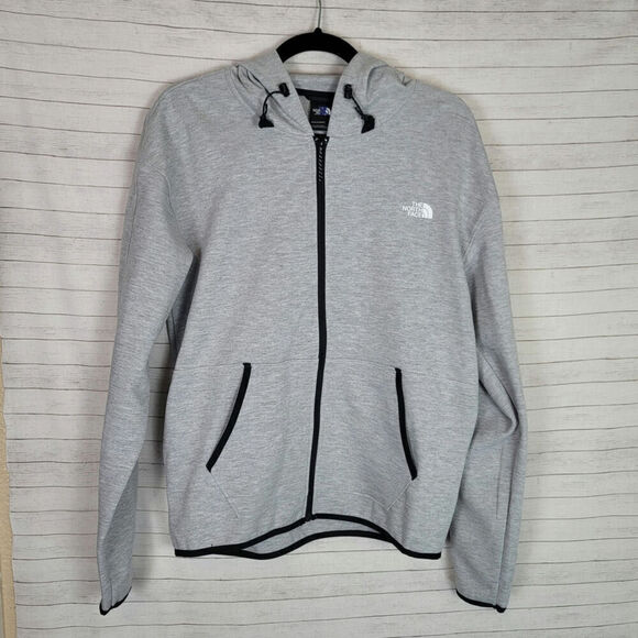 The North Face Tech Full Zip Hoodie in TNF GRAY, sz Small - Picture 1 of 16